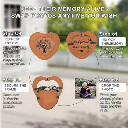 Memorial Wind Chimes for Loss of Father - 36'' Outside Sympathy Wind Chimes Gifts for Loss of Dad, Windchimes in Memory of Dad Father, Home Outdoor Garden Porch Patio Decor
