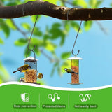 6 Pack 16 Inch Extra Large S Hooks for Hanging Plants, Rust-Proof Heavy Duty Tree Branch Hook Plant Hooks Outdoor for Hanging Bird Feeder,Patio,Indoor Uses