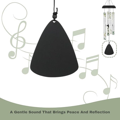 Carson 21" Memorial Windchime 'Amazing Grace How Sweet The Sound' Hymn - Wind Chime Funeral Gift for Loss of Loved One - Indoor Outdoor Decor - Garden Patio Porch Windchimes Wind Spinner