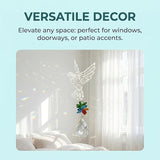 Sun Catcher Crystal Hummingbird,Indoor Window Suncatcher, Hanging Crystal Decor Creates Rainbows, Hummingbird Wall Art, Bird Deterrent Garden Gift.