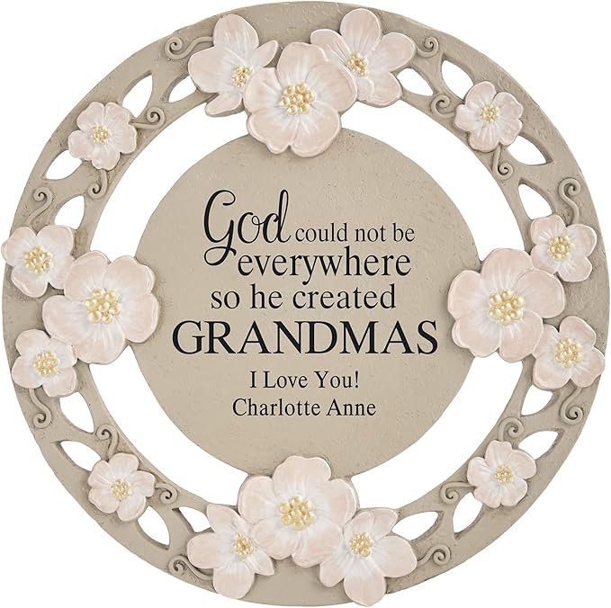 Let's Make Memories Personalized God Couldn't Be Everywhere Flower Garden Stone - for Mom - for Her