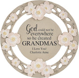 Let's Make Memories Personalized God Couldn't Be Everywhere Flower Garden Stone - for Mom - for Her