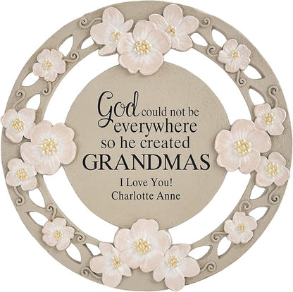 Let's Make Memories Personalized God Couldn't Be Everywhere Flower Garden Stone - for Mom - for Her