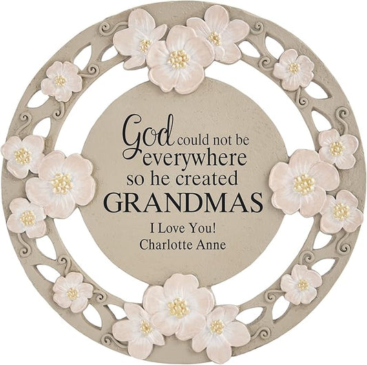 Let's Make Memories Personalized God Couldn't Be Everywhere Flower Garden Stone - for Mom - for Her