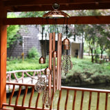 Maydahui Owl Retro Metal Wind Chime (32 Inch H) Memorial Wind Bell Animal Windchime with S Shaped Hook for Indoor and Outdoor Decor Unique Gifts Garden Party