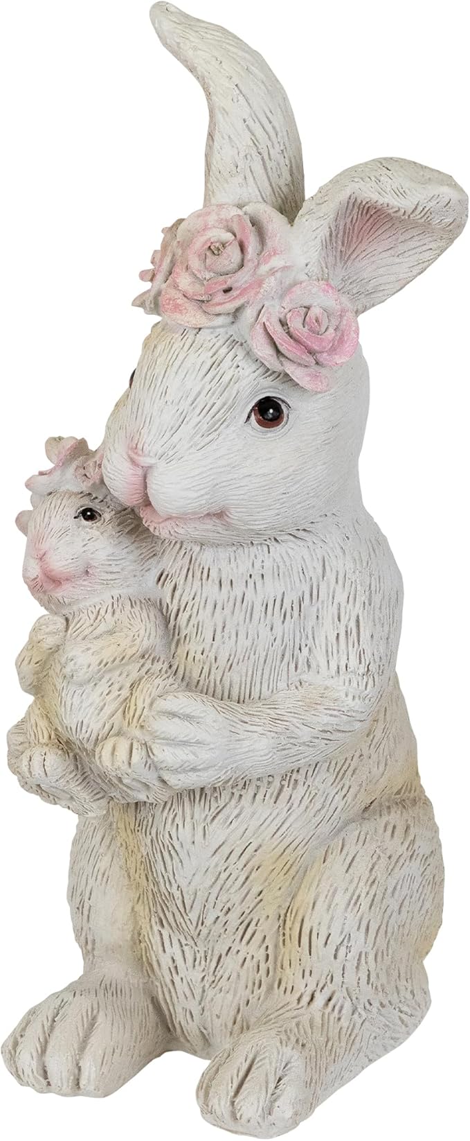 Northlight Mother and Baby Bunny Outdoor Garden Easter Statue - 9.25"
