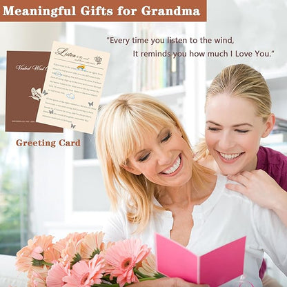 Grandma Gifts, 32" Wind Chimes Gifts for Grandma, Unique Grandmother Birthday Gift from Grandkids for Mothers Day Christmas