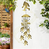 Bigfoot Wind Chimes Outdoor, Big Foot Sasquatch Gifts, Metal Wind Chimes for Outside Memorial Windchimes for Men/Women/Dad/Grandpa Birthday Gift for Outdoor/Indoors Porch, Yard, Garden Decorations