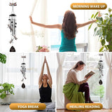 Dragonfly Wind Chime for Outside, Alloy Material Windchimes Outdoors, Fun Black Wind Chimes, for Outdoor, Garden, Yard, Patio Decoration, Gifts for Mom Neighbor Friend Unisex, Valentine's Day Gifts