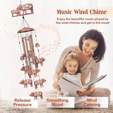 Pig Wind Chimes Outdoor Pig Gifts for Women Men Mom Dad Best Birthday Unique Gardening Gifts Metal WindChimes for Outside/Indoors, Lawn, Patio, Home, Yard Decor, Garden Decorations