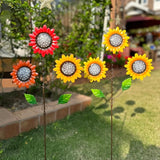 2 Pack Metal Sunflowers Decorative Garden Stakes, 29.5 Inch Outdoor Garden Decor Shaking Head Yard Stakes, Metal Flowers Outdoor Courtyard Art Lawn Terrace Decoration