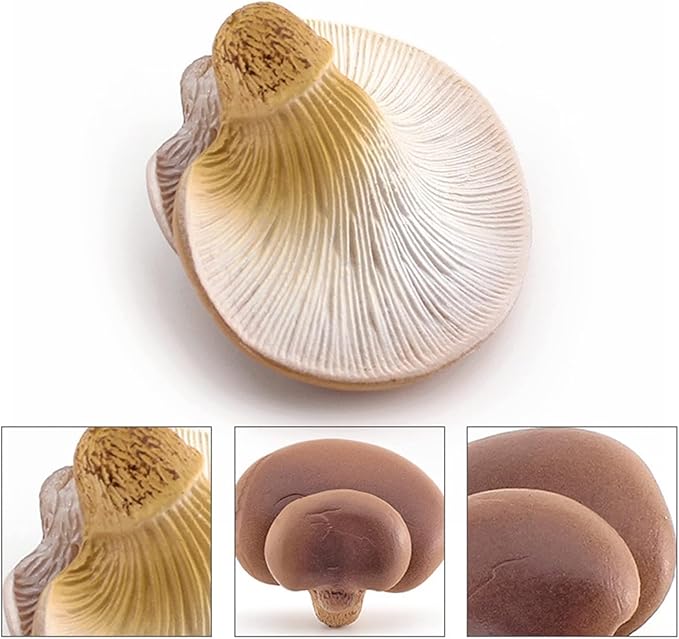 White Fake Mushrooms Small Mushroom Decor Realistic Plastic Cute Mushroom Stuff for Kids Realistic Mushroom Figurines, Mushroom Gifts for Home, Household, Garden, Yard Deco, Outdoor Statues