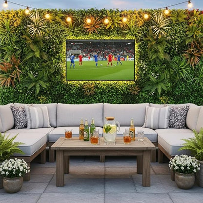 Artificial Grass Wall Panels, 40"x 40" Boxwood Hedge Wall Panels with UV Protection, Privacy Screen Fence, Greenery Wall Backdrop for Indoor Outdoor Garden Fence Backyard Decor