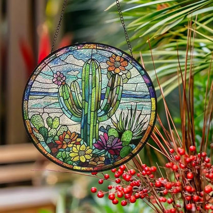 Stained Glass Window Hanging,suncatcher Stained Glass kit,Stained Glass Ornament, Garden suncatchers for Windows Hanging,Window Decor or Indoor,Gifts for Women, Lovers, Couple, Friends