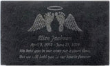 PlaqueMaker Black Granite Memorial Headstone Or Garden Memorial for Lost Infant or Child - Include You Personalized Text. Can be Used as a Sympathy Gift, Garden Stone or Grave Maker (10 x 6 x 2)
