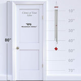 Woodstock Chimes Encore Collection, Chimes of Titan, 50'' Silver Wind Chimes for Outdoor, Patio, Home or Garden Décor (DCS50)
