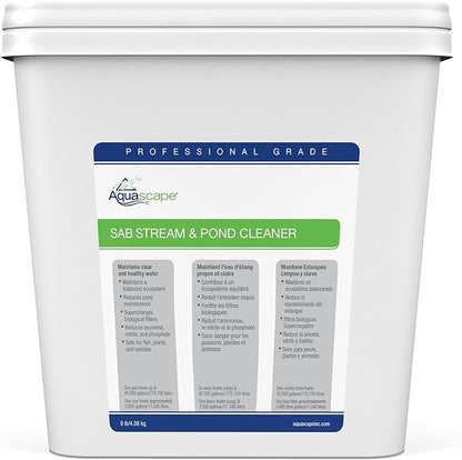 Aquascape 30409 AquascapePRO SAB Stream and Pond Cleaner Dry Treatment for Pond Water Feature Waterfall Stream, 9 lbs