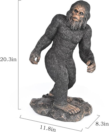 Garden Statues Bigfoot Yard Decor - Grandpa Yeti Large Lawn Products Life Size Sasquatch Figurine Resin Tall Outdoor Sculpture for Outside Decorations Patio Front Porch