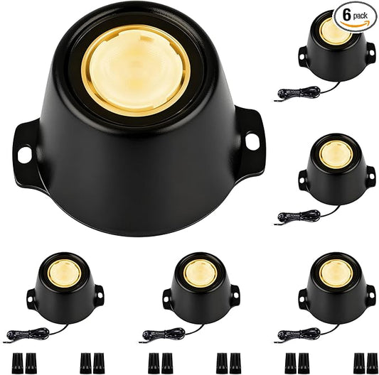 Pond Lights LED Underwater, 3000K Warm White 5W 12V-24V AC/DC Wired Submersible LED Spot Lights for Pond Fountain Waterfall Pool Aquascape, 45 Degree Angle, IP68, Stainless Steel, 6PK