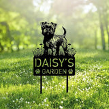 Custom Affenpinscher Dog Metal Memorial Garden Stake Personalized Pet Grave Marker Name Sign Remembrance Stake Decor Sympathy Dog Loss,Outdoor Statues for Yard Garden Lawn Patio Pathway Grave Gift.