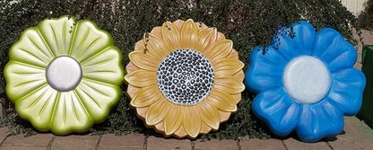Concrete Mold DIY Sold 1 Mold Flower Stepping Stone Concrete Cement Mould Garden Path Floral Style (S53+S54+S55)