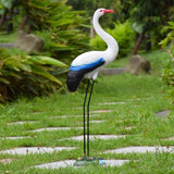 Garden Statue Animal Sculpture Outdoor Decor Gift Outdoor Statues Outdoor Garden Simulation Animal Sculpture Figurine Crane Statue Garden Courtyard Animal Decoration(22 * 9 * 63cm)