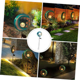 1pc Solar Courtyard Shape Lawn Decor for Garden Easy Install Solar Ground Inserted Light for Pathway Patio and Outdoor Spaces