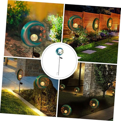 1pc Solar Courtyard Shape Lawn Decor for Garden Easy Install Solar Ground Inserted Light for Pathway Patio and Outdoor Spaces