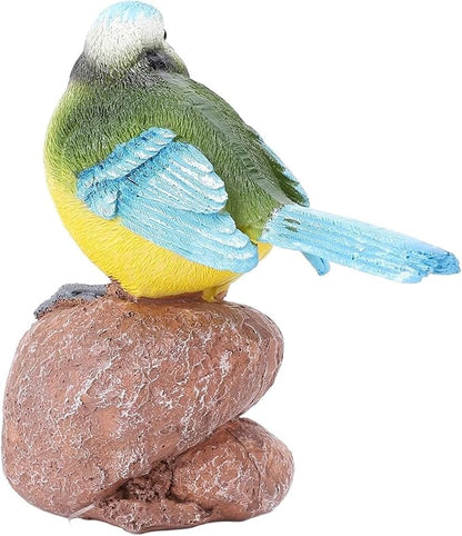 Cute Statues Garden Bird Statue Outdoor Statues On The Stone Ornament Backyard Decor(On the Stone)
