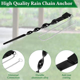 Rain Chains Direct Ground Anchor-13 Rain Chain Accessories for Eaves Drain Chain Fixed Stake Replacement
