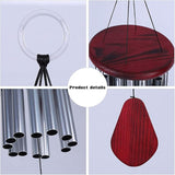 Large Aluminum Wind Chime Tubes, 27 Tubes Wind Chimes Hanging Bell Garden Decoration for Outdoor Living Yard Garden 34.6in