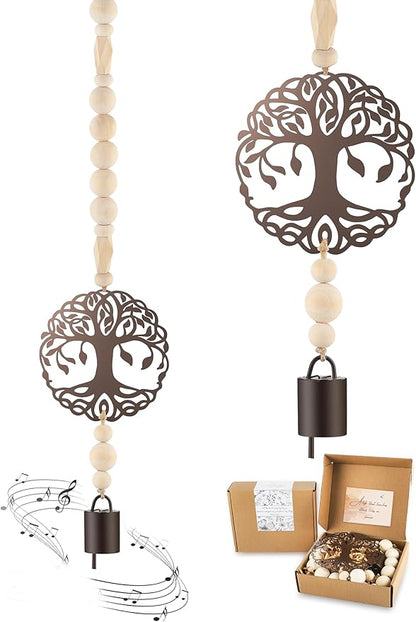Tree of Life Wind Chimes for Loss of Loved One, Unique Memorial Windchime Sympathy Bereavement Bell Ornament Gift for Lost Mother Father Friends Women, Boho Home Decor for Window Porch