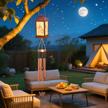 Cardinal Wind Chime Outdoor Solar Energy, Gifts for Women, Mothers, Grandmothers and Fathers, Garden Outdoor Decoration, Christmas, Mother's Day, Thanksgiving and Birthday Gifts