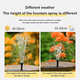 Solar Bird Bath Fountain Pump, Floating Garden Water Pump, Outdoor Patio Porch Backyard Pond Pool Landscape Decorative Bird Bath Feature