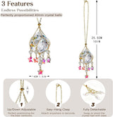 H&D HYALINE & DORA 2 Pack Hanging Crystal Ball Suncatchers 40mm with Crystals Star Charm Rainbow Maker for Indoor Window Home Garden Wedding Christmas Decor