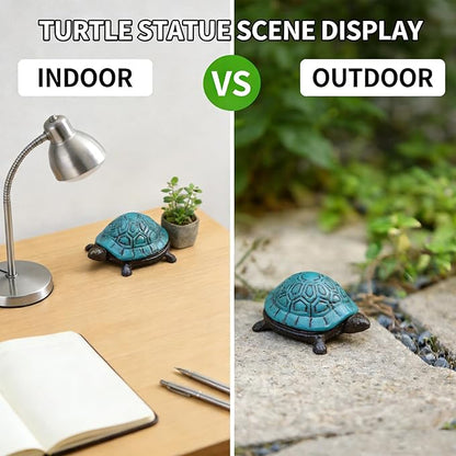 Cast Iron Turtle Hidden Key Holder for Outside