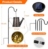 90 LED Solar Watering Can with Lights, Waterproof Large Hanging Lantern Landscape Solar Lights Outdoor Garden Decor for Outside Yard Porch Gardening Gifts for Mom Birthday Mother's Day