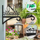 Custom Name Decorative Metal Wall Hook Indoor and Outdoor | Personalized Wall Mounted Hanging Plant Hooks for Plant Lovers | Customizable Wind Chimes Hangers | Home Decor Gift for Mom Grandma