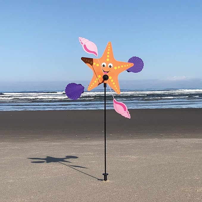 In the Breeze 2563 Starfish Whirligig Wind Spinner for Your Yard or Garden