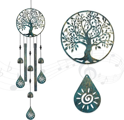 Wind Chimes for Outside Tree of Life Wind Chimes Windchimes Outdoors Tree of Life Wind Chimes for Outside Gifts for Mom, Grandma, Daughter, Decoration for Home, Garden, Patio, Backyard
