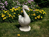 Concrete Goose Porch Statue Standing Stone Duck Figure Concrete Garden Goose Sculpture