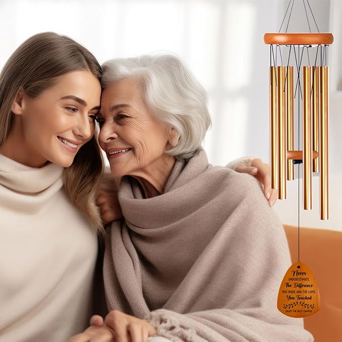 Farewell Gifts for Coworkers Moving Away Gifts for Friends Goodbye Gifts for Coworkers Going Away Gifts for Coworkers Women Retirement Gifts for Women Men Next Chapter Wind Chimes