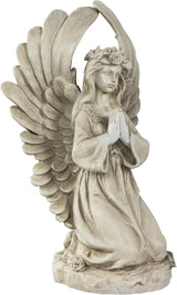 Northlight 15.25" Angel Kneeling in Prayer Outdoor Garden Statue