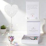 Crystal Suncatcher for New Parents – First Time Dad & Mom Gifts, Family of Three Ornament, Baby Announcements Ideas, Gender Reveal Gifts 2025