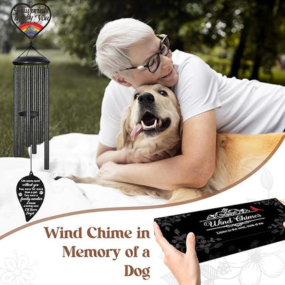 Dog Memorial Gifts for Loss of Dog, Loss of Dogs Sympathy Gift, 30" Pet Memorial Wind Chimes, Bereavement Remembrance Gifts, in Memory of Dogs Cat Pet