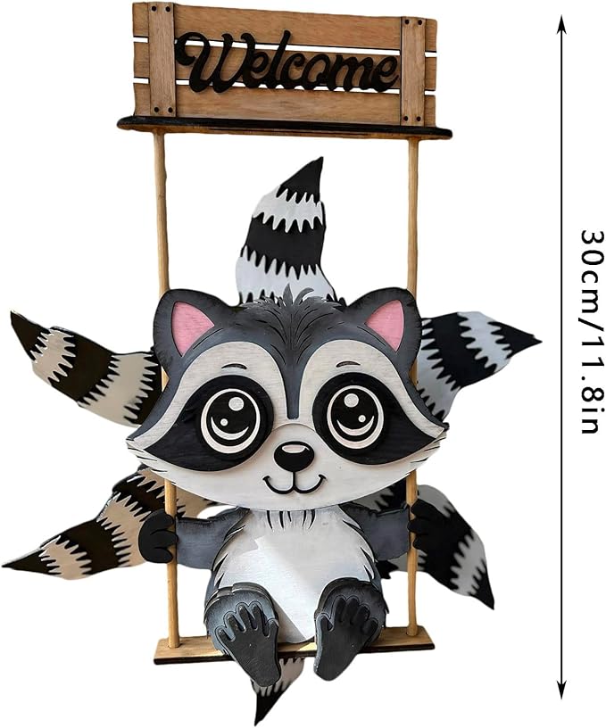 Animal Wind Garden Metal Sculpture Outdoor Art for Yard Patio (Light Gray, 30CM)