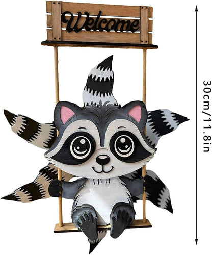 Animal Wind Garden Metal Sculpture Outdoor Art for Yard Patio (Light Gray, 30CM)