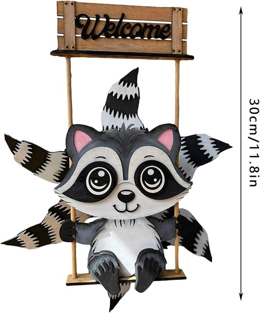 Animal Wind Garden Metal Sculpture Outdoor Art for Yard Patio (Light Gray, 30CM)