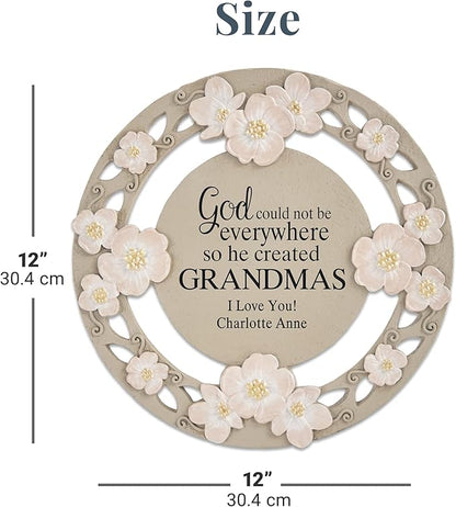 Let's Make Memories Personalized God Couldn't Be Everywhere Flower Garden Stone - for Mom - for Her