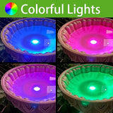 Garden Gnomes Outdoor Gnomes Garden Decorations for Yard Colorful Lights Resin Solar Outdoor Statues with Bird Bath Feeder Outside Lawn Patio Housewarming Gifts 6.25 * 4.25 * 9.25 Inch